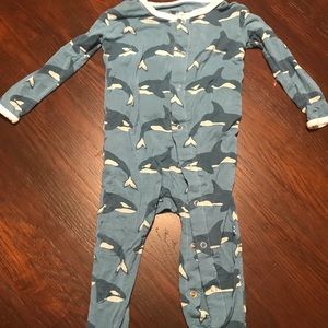 Kickee Pants Orca pajamas 12/18 months